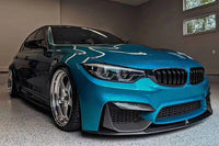 BMW M3/M4 F80/F82/F83 Dry Carbon Fiber Front Splitters flaps — DC Style 2