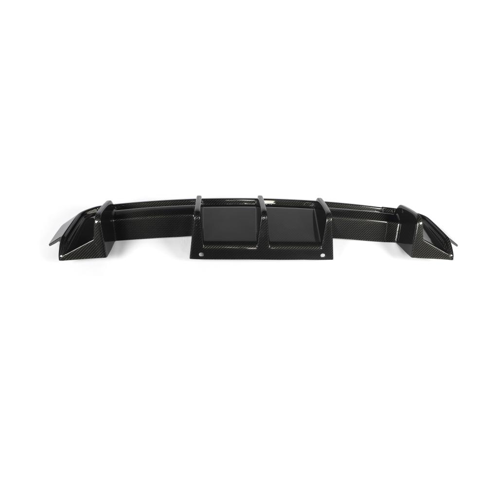 BMW M3 M4 G80 G82 G83 dry carbon fiber rear diffuser DC Style 9 - fins