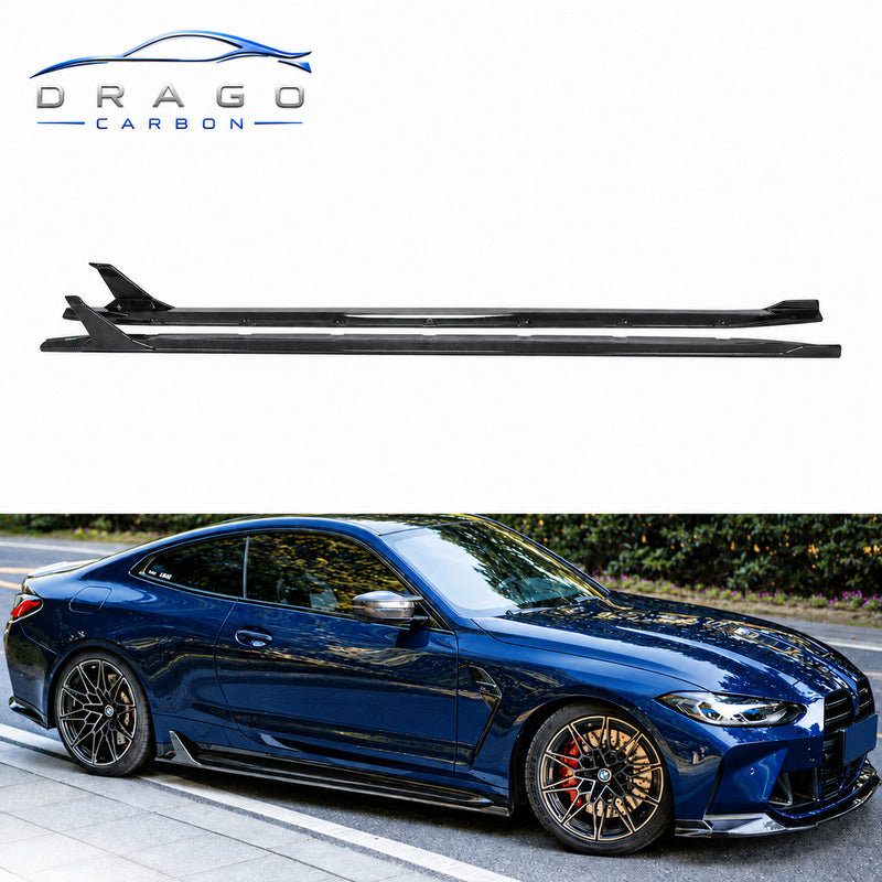 BMW M4 G82/G83 Dry Carbon Fiber Side Skirts — DC Style 3